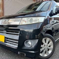 低走行9万キロ☆月々8千円〜分割払い可‼️ 車検2年付き！【名義変更代込み】☆スズキ ワゴンRスティングレー☆HDDナビ付き☆走行中DVD見れます☆プッシュスタート☆ドライブレコーダー付きのフル装備☆純正アルミ☆事故修復歴無し☆そのまま乗って帰れます！の画像