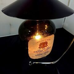 ハンドメイド？ サントリー ウィスキーボトル ランプ インテリア Bar/8Jの画像
