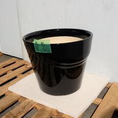 ☆10号植木鉢　陶器　ブラック黒☆