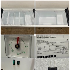 美品　リープヘル　LIEBHERR　業務用　冷凍ショーケース　３６９L　キャスター付き　２０２２年製　EFE3852の画像