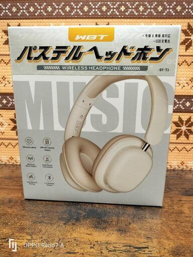 新品　WBT パステルヘッドホン