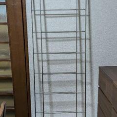 2組セット　MUJI　無印ステンレスユニットシェルフ　ステンレス追加用帆立　大・シルバー　高さ１７５．５ｃｍタイプ用の画像