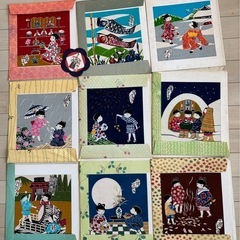 千趣会 手染 えごよみ 四季わらべうた 9枚