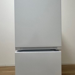 【美品】2ドア冷蔵庫 156L 右開き ホワイト