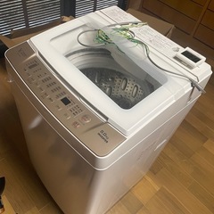 【交渉可】ヤマダ製/2019年式/8kg/全自動洗濯機/YWM-TV80G1の画像