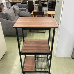 【リサイクルショップ　ピカソ　小松原】不二貿易 レンジワゴン レンジボード キッチン収納 レンジ台 FBC-9812★6522★の画像