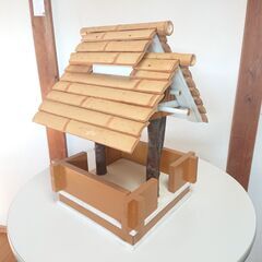 ❄　⑧未使用　長期保管品　餌台 バードフィーダー　巣箱 バードハウス　野鳥観察　エサやり　エクステリア　インテリアの画像