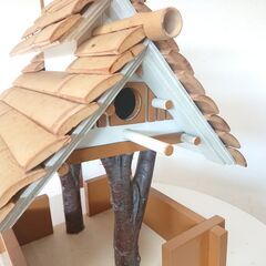 ❄　⑧未使用　長期保管品　餌台 バードフィーダー　巣箱 バードハウス　野鳥観察　エサやり　エクステリア　インテリアの画像