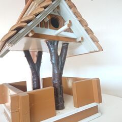 ❄　⑧未使用　長期保管品　餌台 バードフィーダー　巣箱 バードハウス　野鳥観察　エサやり　エクステリア　インテリアの画像