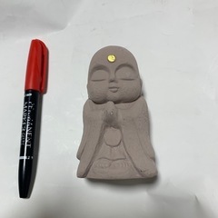 開運招福！　陶器製　合掌お願いお地蔵の画像