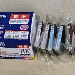 EPSPN 純正インクカートリッジ ICC70L 6色 1箱+他6本の画像