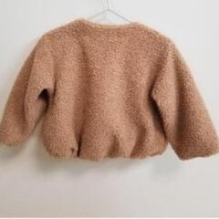 ブランシェス　ノーカラー　ボアジャケットの画像