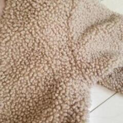 ブランシェス　ノーカラー　ボアジャケットの画像