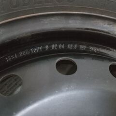 冬タイヤ 155 65R13　スタッドレス 4本 ホンダ純正ホイールの画像