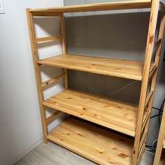 無印良品　無垢材シェルフ