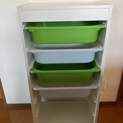 【受け渡し者決定しました】収納引き出し　トロファスト　浅型 引き出し4つ付の画像