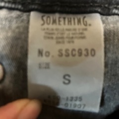 【未使用】studio CLIP ストレートジーンズ SOMETHING 1000円の画像