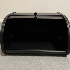 山善　ブレッドケース　黒の画像