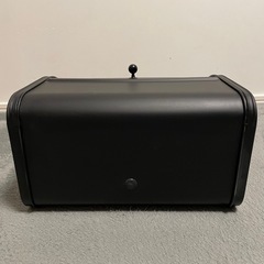 山善　ブレッドケース　黒の画像