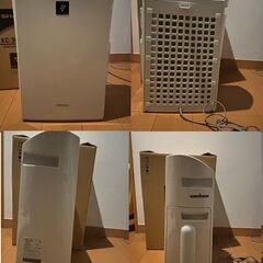 SHARP製プラズマクラスター搭載加湿空気清浄機 中古 KC-30T2-W　元箱　説明書付きの画像