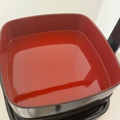 新品未使用】漆器 手提 お正月 二段重箱 お重 重箱 和菓子　おせちの画像