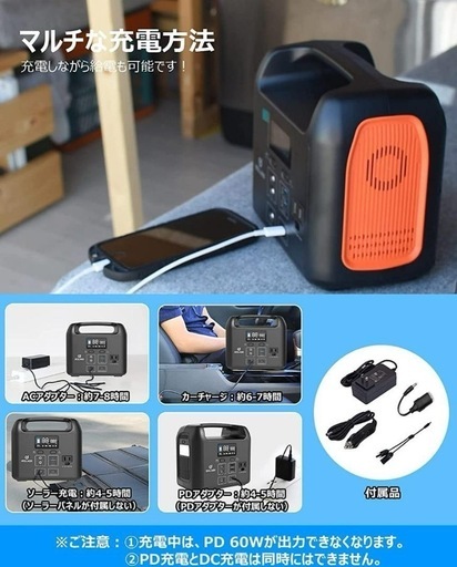 ポータブル電源 LiFePO4リン酸鉄リチウム電池 大容量