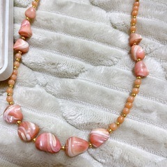 ネックレス　貝工芸品
