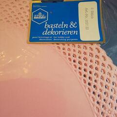 ドイツ製の ピンクの 飾りマット 2枚組の画像