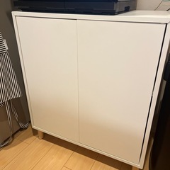 【IKEA】扉付きキャビネット・棚　 ホワイト 