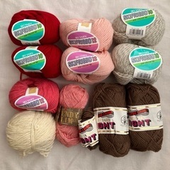 毛糸 まとめ売り 557g ウール アクリルの画像