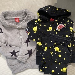 BABY DOLL子供服3点　100