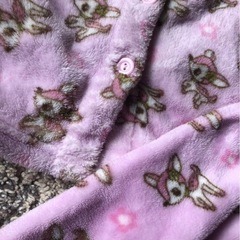 サイズ90    バンビ　ふわふわモコモコ腹巻きパジャマの画像