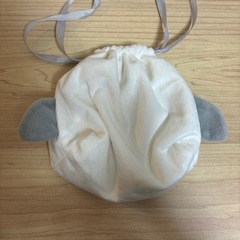 ダイソー シマエナガ アニマルポーチ アニマル巾着 鳥の画像