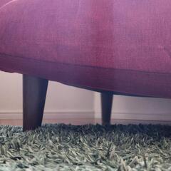 ソファ 2人がけ レッドの画像