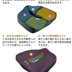 低反発クッション　姿勢矯正　骨盤サポートの画像