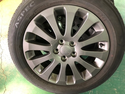 インプレッサ レガシィ 純正ホイール タイヤホイール4本セット 16×6.5J+55 205/55R16