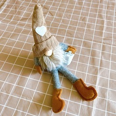 新品⭐️ クリスマス ノーム ぬいぐるみ コーヒー 足長　スウェーデン　トムテ　ドワーフの画像