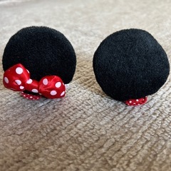 ミニーマウスの耳（ヘアバレッタ）