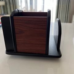 超美品　高級木製回転リモコンケース　ホルダー　スタンド　収納の画像