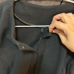 vis ノーカラージャケット ブラック M コットンの画像