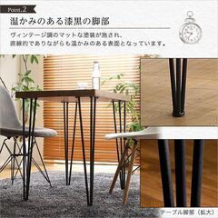ヴィンテージテーブル75cm幅　シャビーオーク　※値下げしました！の画像