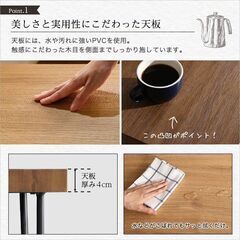 ヴィンテージテーブル75cm幅　シャビーオーク　※値下げしました！の画像