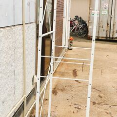 JM19366S)ランドリーラック 幅：約59cm 高さ：約200cm 奥行：約40cm 中古品【取りに来られる方限定】の画像