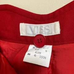 真っ赤なキュロットパンツ　Mの画像
