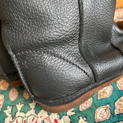 新品　KOOS 本革ロングブーツ　37 箱付　チャコール　ナチュラル