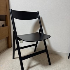 木目調折りたたみチェア