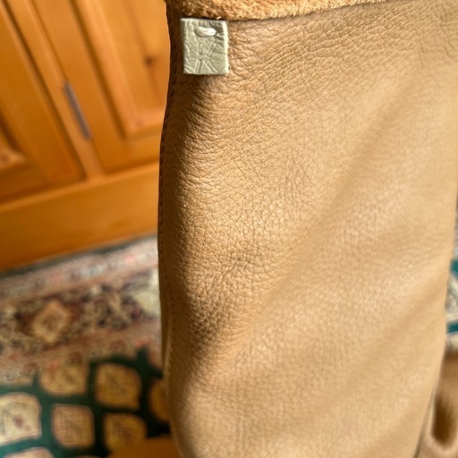 KOOS ブーツ　新品　本革　37 箱付キャメル　コースワンピースレディース