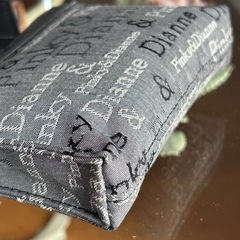 Pinky&Dianne ポーチ グレー　10.5×15×マチ3センチの画像