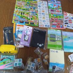 鉄道電車、車文房具、キーホルダー他まとめ売りの画像
