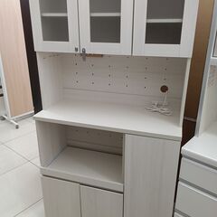 ★ジモティ割あり★  レンジボード ナチュラルベージュ H180...